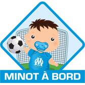 Minot adhesive on board Olympique de Marseille OLYMPIQUE DE MARSEILLE - OMF2130