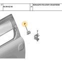 Scharnierbevestiging tikkende plaat Opel Rocks-e - 9839002380