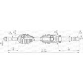 Aandrijfassen OPEN PARTS - DRS6473.00
