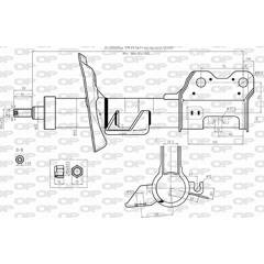 Equal Quality Ammortizzatore A Gas Per Cofano Anteriore – Compatibile Con Ford Mondeo III (2000-2003) - 4