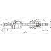 Antriebswelle OPEN PARTS - DRS6046.00