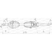 Antriebswellen OPEN PARTS - DRS6406.00