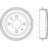 Brake Drum OPEN PARTS - BAD9001.10