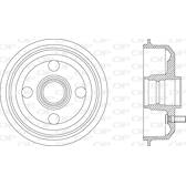 Brake Drum OPEN PARTS - BAD9016.40