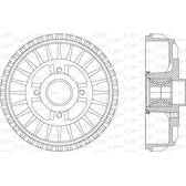 Brake Drum OPEN PARTS - BAD9091.31