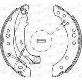 Brake Shoe Set OPEN PARTS - BSA2077.00