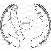 Brake Shoe Set OPEN PARTS - BSA2151.00