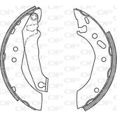 Brake Shoe Set OPEN PARTS - BSA2166.00