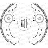 Bromsbackar, sats OPEN PARTS - BSA2001.00