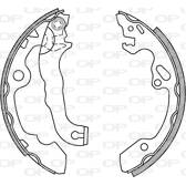Bromsbackar, sats OPEN PARTS - BSA2008.00