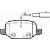 Bromsbelägg bak OPEN PARTS - BPA0727.02