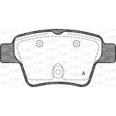 Bromsbelägg bak OPEN PARTS - BPA1138.00