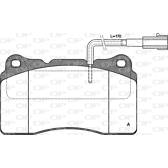 Bromsbelägg fram OPEN PARTS - BPA0666.22