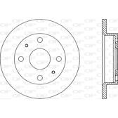 Jogo dois discos de freio OPEN PARTS - BDA1762.10