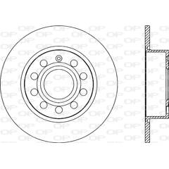 Jeu de 2 disques de frein OPEN PARTS - BDA2028.10