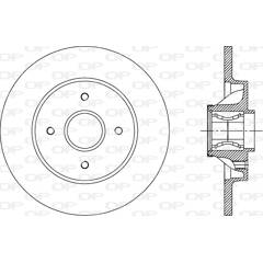 Disque de frein (à l'unité) OPEN PARTS - BDA2387.30