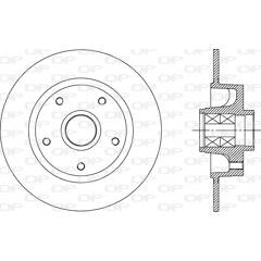 Disque de frein (à l'unité) OPEN PARTS - BDA2515.30