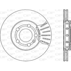 Jeu de 2 disques de frein OPEN PARTS - BDA1730.20