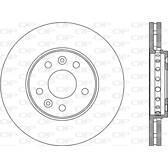 Jeu de 2 disques de frein OPEN PARTS - BDA2798.20