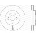 Jeu de 2 disques de frein OPEN PARTS - BDA2885.20