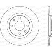 Jeu de 2 disques de frein OPEN PARTS - BDR1717.10