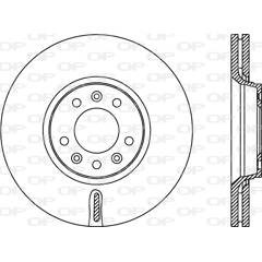 Jeu de 2 disques de frein OPEN PARTS - BDR2383.20