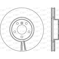 Jeu de 2 disques de frein OPEN PARTS - BDR2544.20