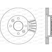 Brake disc set (2) OPEN PARTS - BDA1450.20