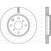Brake disc set (2) OPEN PARTS - BDA2228.20