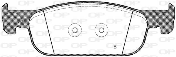 Front brake pad set
