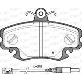 Front brake pad set OPEN PARTS - BPA0141.30
