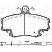 Front brake pad set OPEN PARTS - BPA0141.32