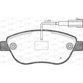 Front brake pad set OPEN PARTS - BPA0859.11