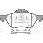 Front brake pad set OPEN PARTS - BPA0962.10