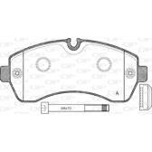 Front brake pad set OPEN PARTS - BPA1243.00