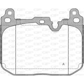 Front brake pad set OPEN PARTS - BPA1491.20