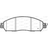 Front brake pad set OPEN PARTS - BPA1612.04
