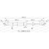 Gasfeder, Koffer-/Laderaum OPEN PARTS - GSR6012.00