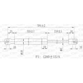 Gasveer, motorkap OPEN PARTS - GSR6207.10