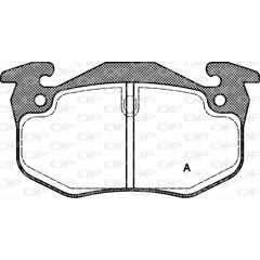 Jeu de 4 plaquettes de frein à disque OPEN PARTS - BPA0144.50