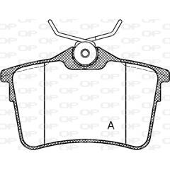 Jeu de 4 plaquettes de frein à disque OPEN PARTS - BPA1382.00