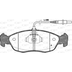 Jeu de 4 plaquettes de frein à disque OPEN PARTS - BPA0461.02