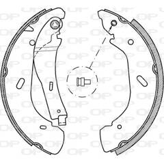 Jeu de mâchoires de frein OPEN PARTS - BSA2048.00