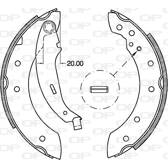 Jeu de mâchoires de frein OPEN PARTS - BSA2111.00