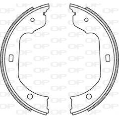 Jeu de mâchoires de frein OPEN PARTS - BSA2213.00