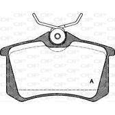 Jeu de plaquettes de frein arrière OPEN PARTS - BPA0263.01