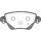Jeu de plaquettes de frein arrière OPEN PARTS - BPA0777.00