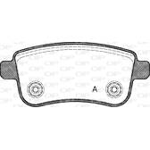 Jeu de plaquettes de frein arrière OPEN PARTS - BPA1387.00