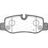 Jeu de plaquettes de frein arrière OPEN PARTS - BPA1624.00