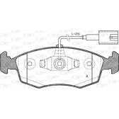 Jeu de plaquettes de frein avant OPEN PARTS - BPA0172.52